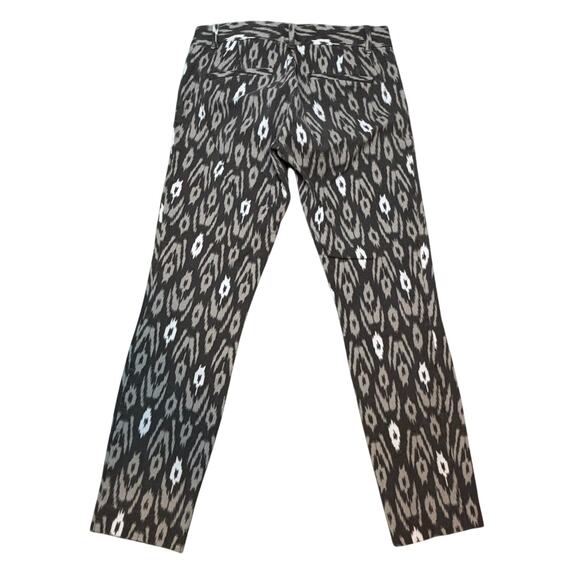 GAP Gray Ikat Print Stretch Skinny Ankle Pants Women’s Size 2R - Picture 3 of 10